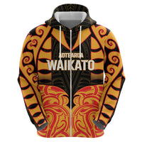 Custom Aotearoa Waikato Hoodie Maori Pattern New Zealand - Polynesian Pride