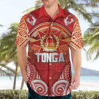 Tonga King's Birthday Hawaiian Shirt Gold Royal Crown Tribal Patterns