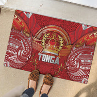 Tonga King's Birthday Rubber Doormat Gold Royal Crown Tribal Patterns