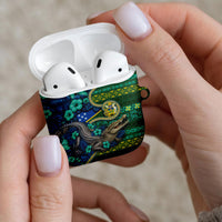Solomon Islands Independence Day AirPods Case Crocodile Hibiscus Tribal Pattern DT05 - Polynesian Pride