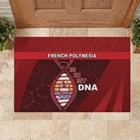 French Polynesia Is In My DNA Rubber Doormat DT05 Red - Polynesian Pride