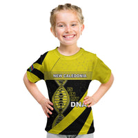 New Caledonia Is In My DNA Kid T Shirt DT05 Yellow - Polynesian Pride