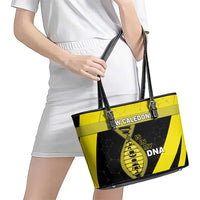 New Caledonia Is In My DNA Leather Tote Bag DT05 - Polynesian Pride