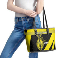New Caledonia Is In My DNA Leather Tote Bag DT05 - Polynesian Pride