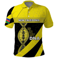 New Caledonia Is In My DNA Polo Shirt DT05 Yellow - Polynesian Pride