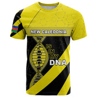 New Caledonia Is In My DNA T Shirt DT05 Yellow - Polynesian Pride