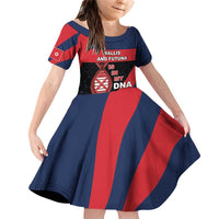 Wallis And Futuna Is In My DNA Family Matching Off Shoulder Short Dress and Hawaiian Shirt - Polynesian Pride