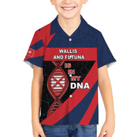 Wallis And Futuna Is In My DNA Family Matching Off Shoulder Short Dress and Hawaiian Shirt - Polynesian Pride
