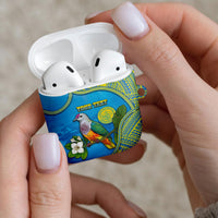 Personalised Palau Biib Bird AirPods Case Rur Flower And Rock Islands Patterns