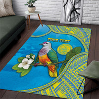 Personalised Palau Biib Bird Area Rug Rur Flower And Rock Islands Patterns