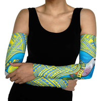 Personalised Palau Biib Bird Arm Sleeves Rur Flower And Rock Islands Patterns