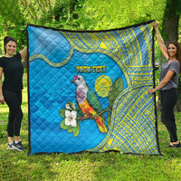 Personalised Palau Biib Bird Quilt Rur Flower And Rock Islands Patterns