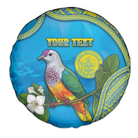 Personalised Palau Biib Bird Spare Tire Cover Rur Flower And Rock Islands Patterns