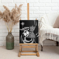 Guam Liberation Day Canvas Wall Art Black White Latte Stone Tribal Patterns