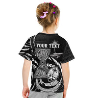 Personalised Guam Liberation Day Kid T Shirt Black White Latte Stone Tribal Patterns