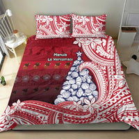 American Samoa Christmas Bedding Set Seashell Xmas Tree Tribal Waves DT05 - Polynesian Pride