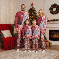 American Samoa Christmas Pajama Set Seashell Xmas Tree And Waves Patterns DT05 - Polynesian Pride