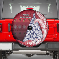 American Samoa Christmas Spare Tire Cover Seashell Xmas Tree Tribal Waves - Polynesian Pride
