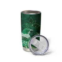 New Zealand Matariki Tumbler Cup Maori Tui Bird Green Galaxy DT05 - Polynesian Pride