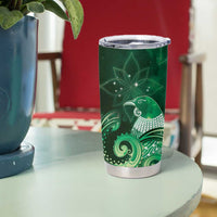New Zealand Matariki Tumbler Cup Maori Tui Bird Green Galaxy DT05 - Polynesian Pride