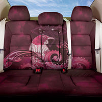 New Zealand Matariki Back Car Seat Cover Maori Tui Bird Magenta Galaxy DT05 One Size Magenta - Polynesian Pride