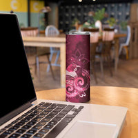 New Zealand Matariki Skinny Tumbler Maori Tui Bird Magenta Galaxy DT05 - Polynesian Pride