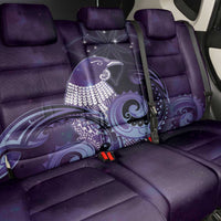 New Zealand Matariki Back Car Seat Cover Maori Tui Bird Purple Galaxy DT05 - Polynesian Pride