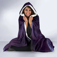 New Zealand Matariki Hooded Blanket Maori Tui Bird Purple Galaxy DT05 - Polynesian Pride
