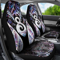 New Zealand Aotearoa Car Seat Cover Pikorua Single Twist Pink Paua Shell