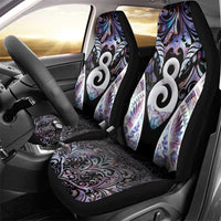 New Zealand Aotearoa Car Seat Cover Pikorua Single Twist Pink Paua Shell