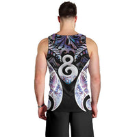 New Zealand Aotearoa Men Tank Top Pikorua Single Twist Pink Paua Shell