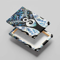 New Zealand Aotearoa Canvas Wall Art Pikorua Single Twist Green Paua Shell