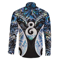 New Zealand Aotearoa Family Matching Off Shoulder Short Dress and Hawaiian Shirt Pikorua Single Twist Green Paua Shell