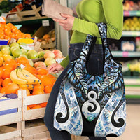 New Zealand Aotearoa Grocery Bag Pikorua Single Twist Green Paua Shell