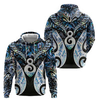 New Zealand Aotearoa Hoodie Pikorua Single Twist Green Paua Shell
