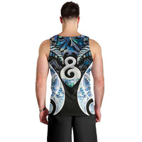 New Zealand Aotearoa Men Tank Top Pikorua Single Twist Green Paua Shell