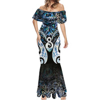 New Zealand Aotearoa Mermaid Dress Pikorua Single Twist Green Paua Shell