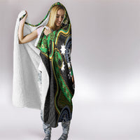 South Sea Islanders And Fiji Hooded Blanket Fijian Coat Of Arms And Southern Cross DT05 - Polynesian Pride