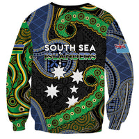South Sea Islanders And Fiji Sweatshirt Fijian Coat Of Arms And Southern Cross DT05 - Polynesian Pride