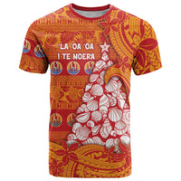 French Polynesia Christmas T Shirt Seashell Xmas Tree Tribal Waves - Polynesian Pride