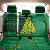 Cook Islands Christmas Back Car Seat Cover Seashell Xmas Tree Tribal Waves - Polynesian Pride