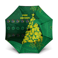 Cook Islands Christmas Umbrella Seashell Xmas Tree Tribal Waves - Polynesian Pride