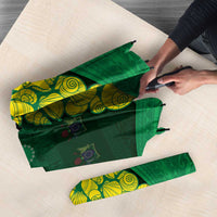 Cook Islands Christmas Umbrella Seashell Xmas Tree Tribal Waves - Polynesian Pride