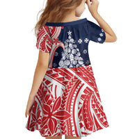 Wallis And Futuna Christmas Family Matching Tank Maxi Dress and Hawaiian Shirt Seashell Xmas Tree Tribal Waves - Polynesian Pride