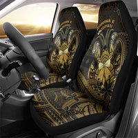 Niue Christmas Car Seat Cover Niuean Crab Xmas Tribal Waves - Polynesian Pride
