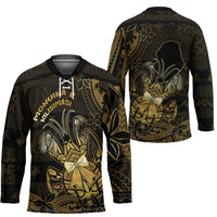 Niue Christmas Hockey Jersey Niuean Crab Xmas Tribal Waves - Polynesian Pride