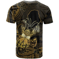 Niue Christmas T Shirt Niuean Crab Xmas Tribal Waves - Polynesian Pride