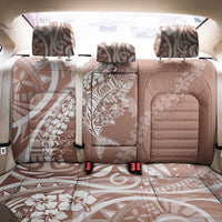 Hawaii Puakenikeni And Maile Lei Back Car Seat Cover Brown Polynesian Shark Tattoo DT05 - Polynesian Pride