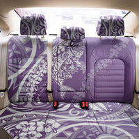 Hawaii Puakenikeni And Maile Lei Back Car Seat Cover Violet Polynesian Shark Tattoo DT05 - Polynesian Pride