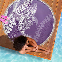 Hawaii Puakenikeni And Maile Lei Beach Blanket Violet Polynesian Shark Tattoo DT05